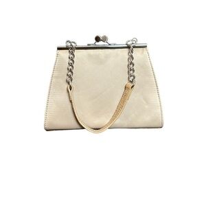 Liz Claiborne Faux Snakeskin & Satin Look Purse Chain and Faux Snakeskin Strap